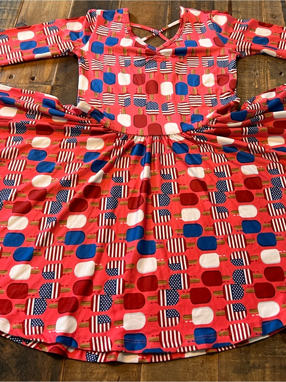 Dot Dot Smile size 5/6 girls Fourth of July Ballerina twirl dress new